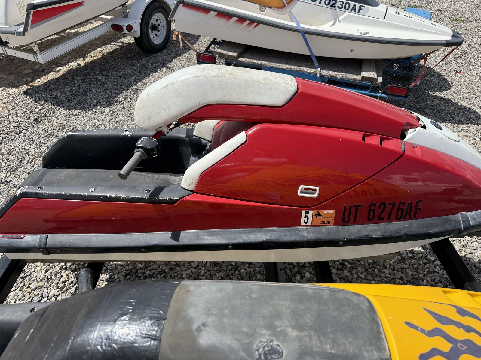 1990 Kawasaki 650 SX jet ski red/white