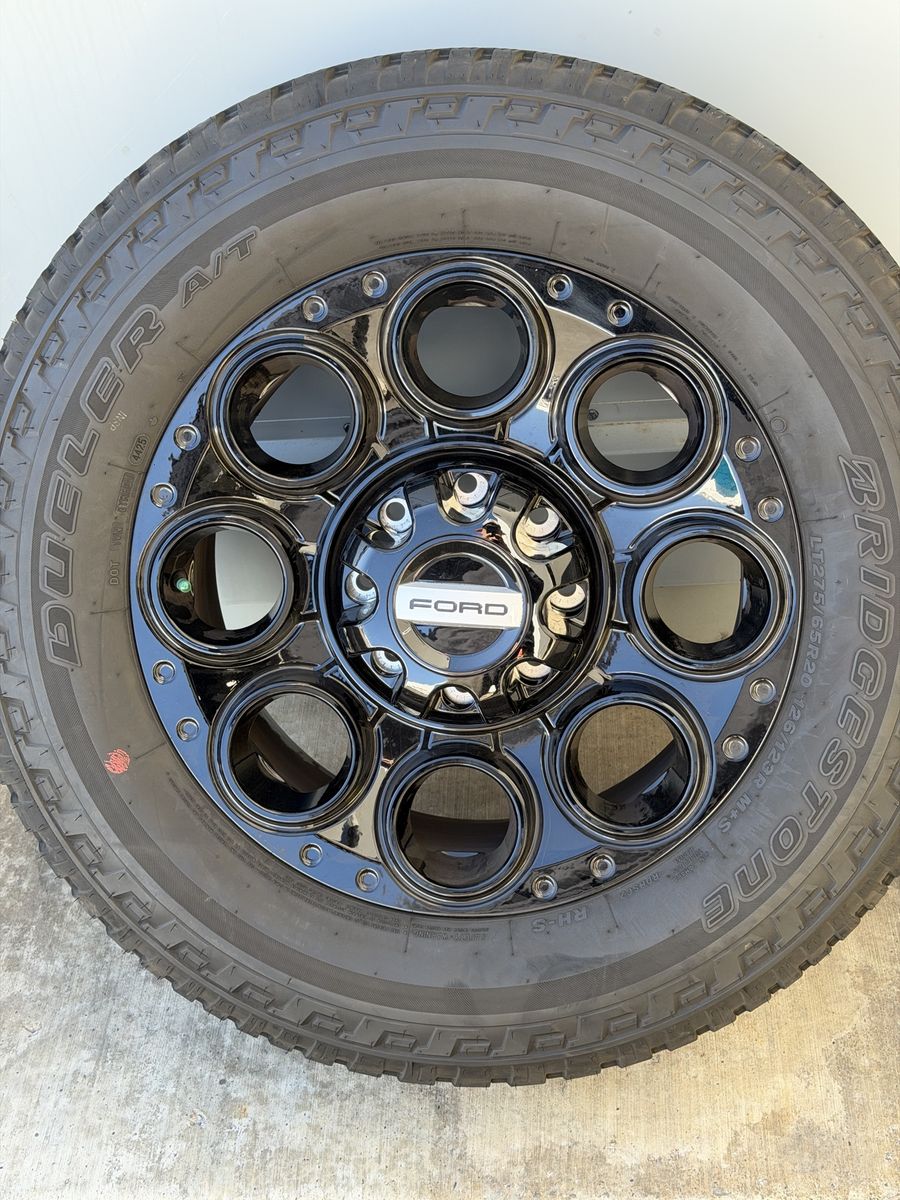 New 2026 Ford F350 wheels and tires