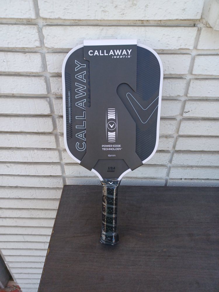 Callaway Inertia 16mm Pickleball Paddle - New with Power Edge Technology, USA Approved