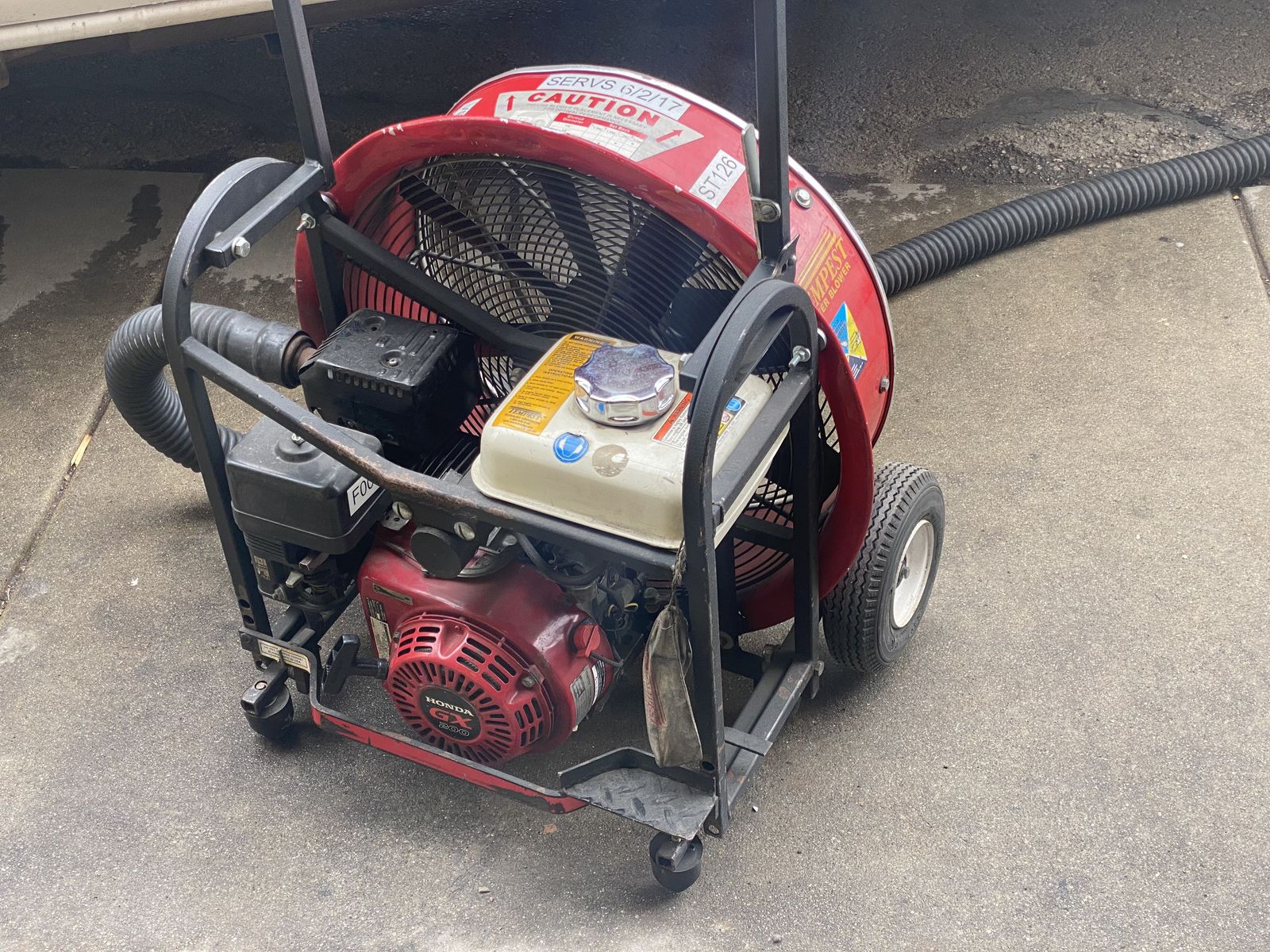 TEMPEST 21, TEMPEST POWER BLOWER FAN