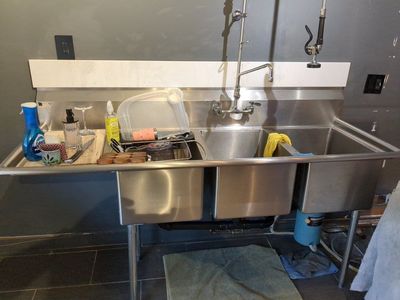 3 Basin Commercial Sink