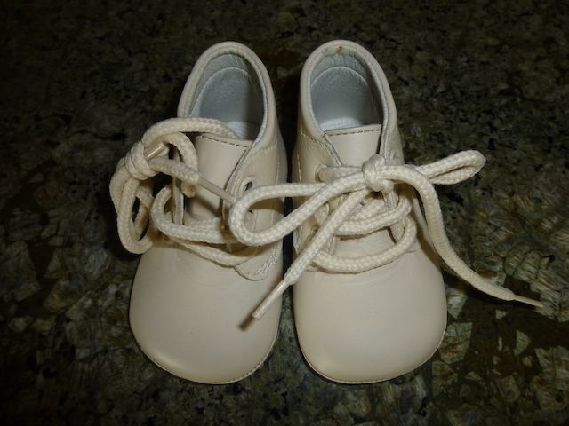 Leather Baby Lace Up Shoes - Made in Spain -Great Gift!
