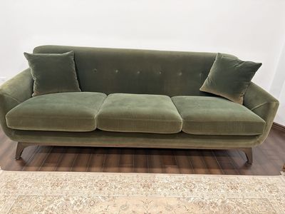 Green Velvet Couch