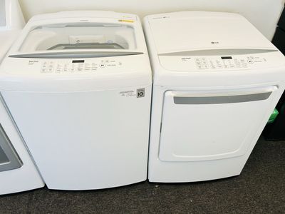Lg super capacity washer and dryer set