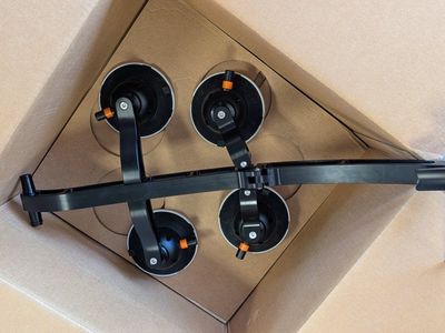 Sea Sucker Komodo Suction Cup Mount Bike Rack - Black, 4-Cup Design