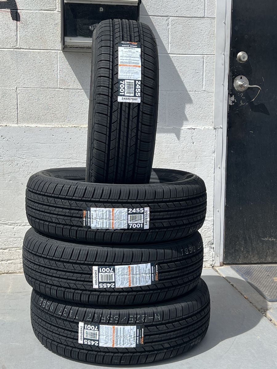Set of 4 Milestar MS932 Sport Tires 225/65R17 - New
