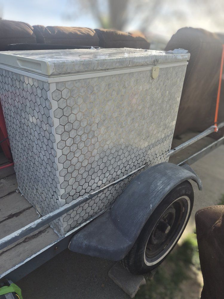 chest freezer 37 L x 33 h x 21 wide