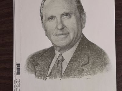 Pencil Sketch Prints Of Thomas S. Monson