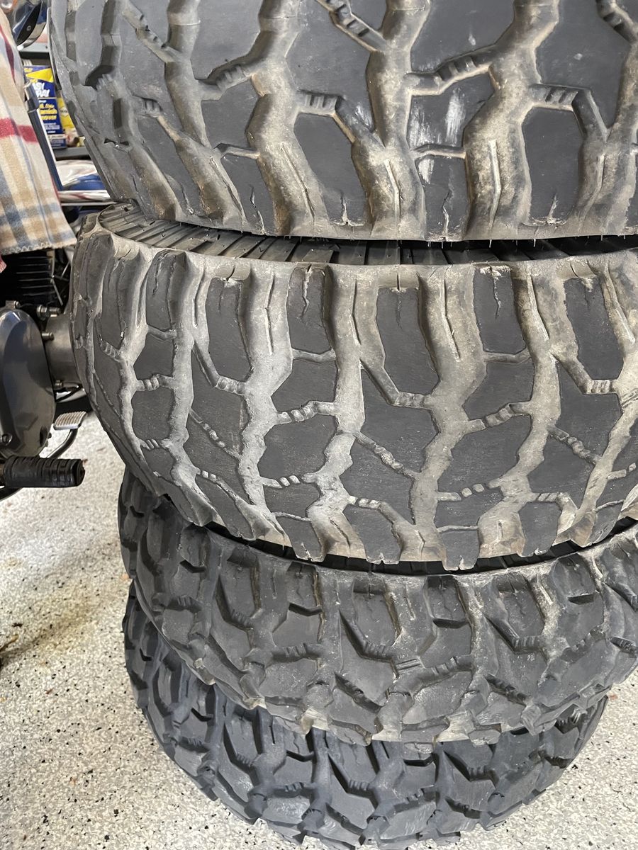 Wheels and tires off of Can Am
