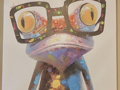 Colorful Chameleon Canvas Art