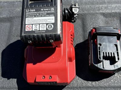 Unbranded 18V 3.0Ah Lithium-Ion Power Tool Battery Charger with 2 Batteries