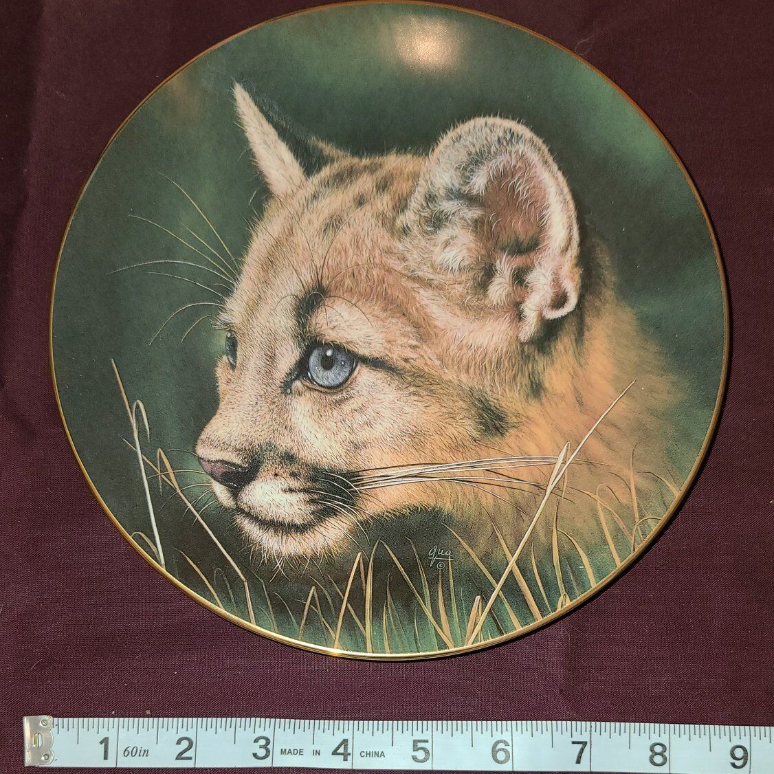 "Cougar Cub" Plate Cubs of the Big Cats Collection