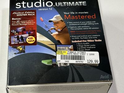 Pinnacle Studio Ultimate Version 12 Video Editing Software