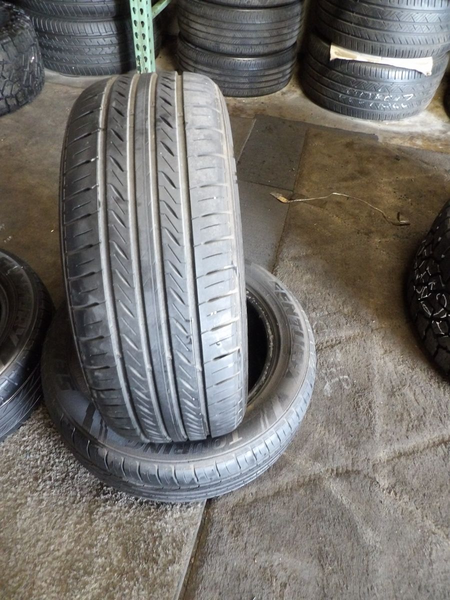 215/55R16 SENTURY TOURING PAIR OF TWO USED TIRES 
