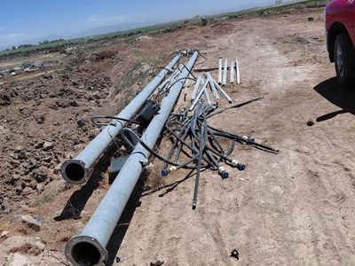 6” galvanized pivot pipe