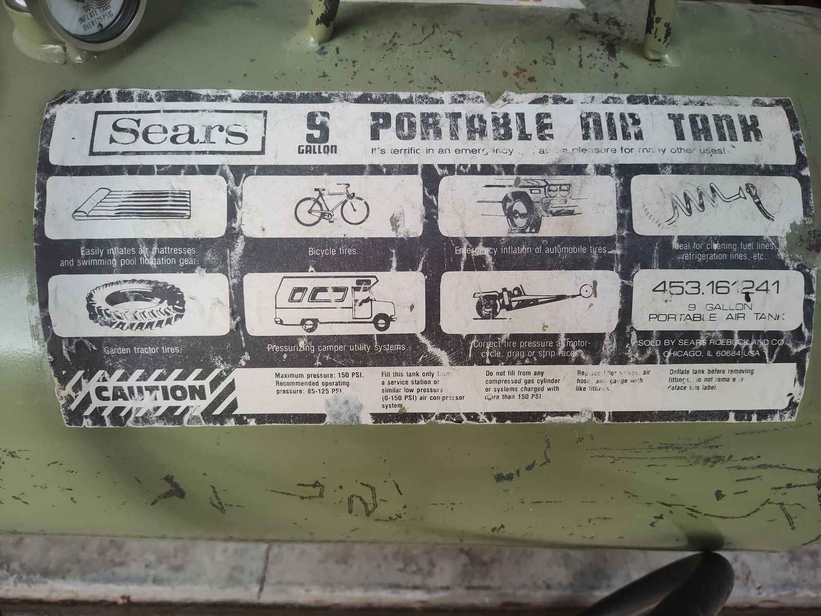 Portable Air Tank - Sears