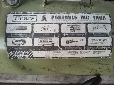 Portable Air Tank - Sears