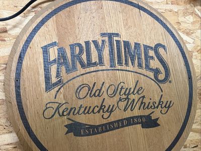Vintage wooden Kentucky whisky display sign