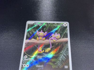 Pokemon TCG Aipom 211/182 Paradox Rift Illustration Rare Holographic Card