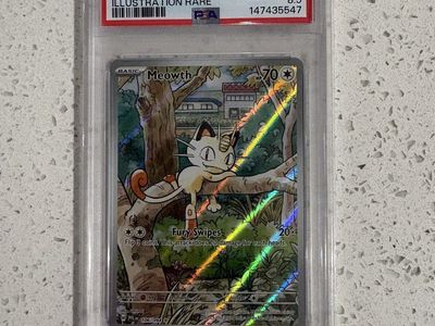 2025 Pokemon Meowth Phantasmal Flames 106 094 Illustration Rare PSA Near Mint TCG