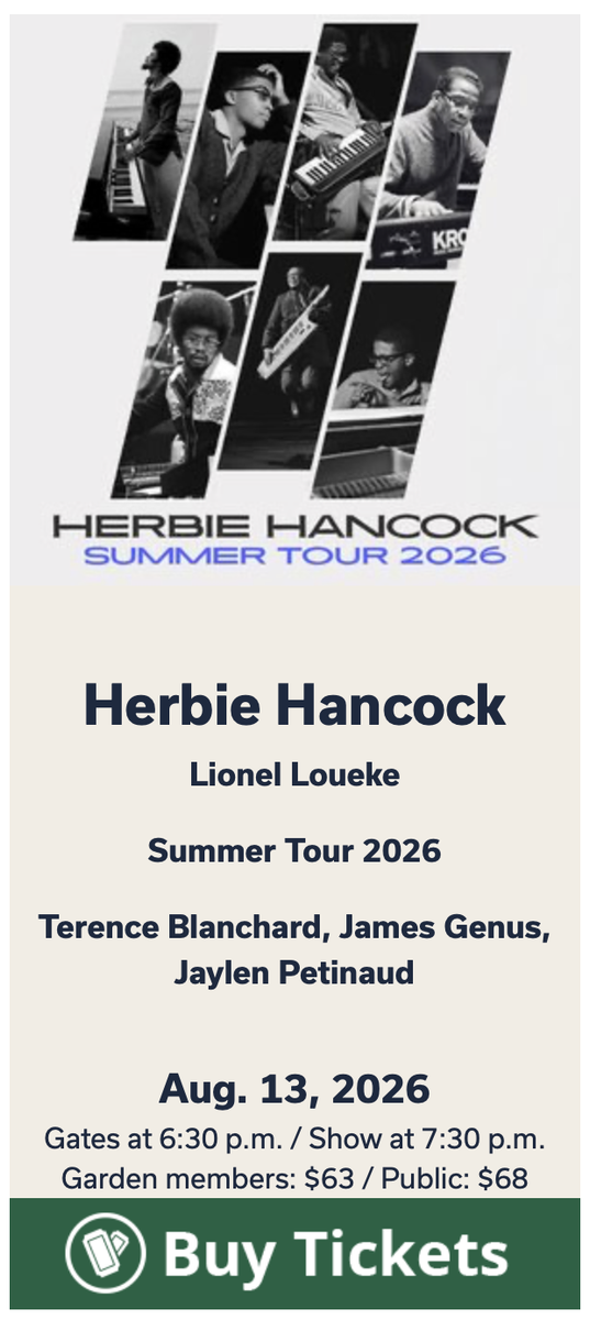 2 tickets for Herbie Hancock at Red Butte