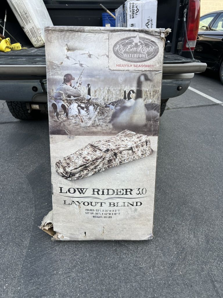 Rig Em Right Low Rider 3.0 Layout Blind Optifade Marsh - Camo New open box