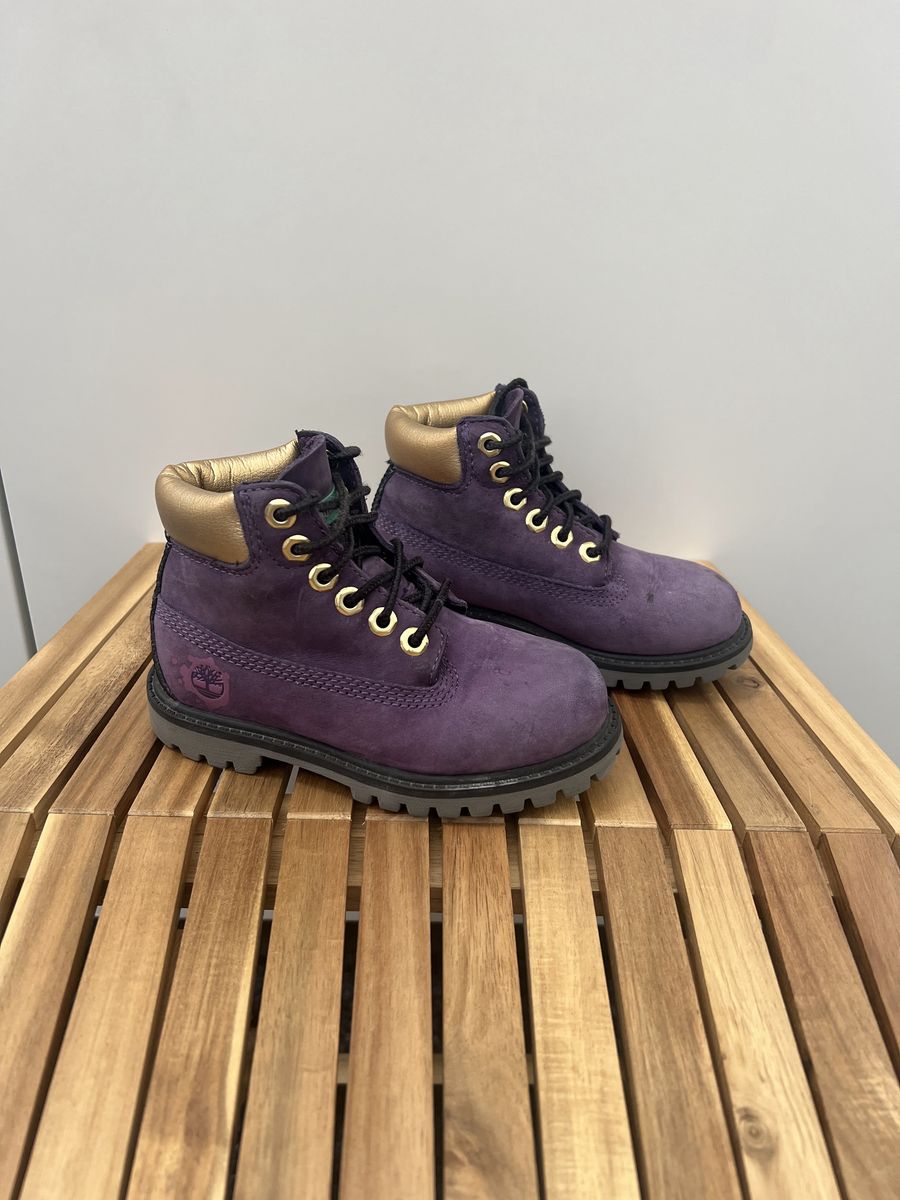 Timberland 6-Inch Premium Boots - Purple Suede - Toddler Size 9.5