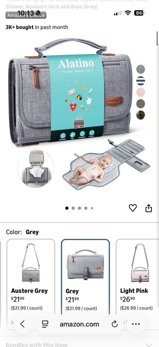 Momcozy portable changing pad
