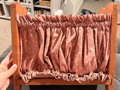 Vintage Wooden Magazine Rack