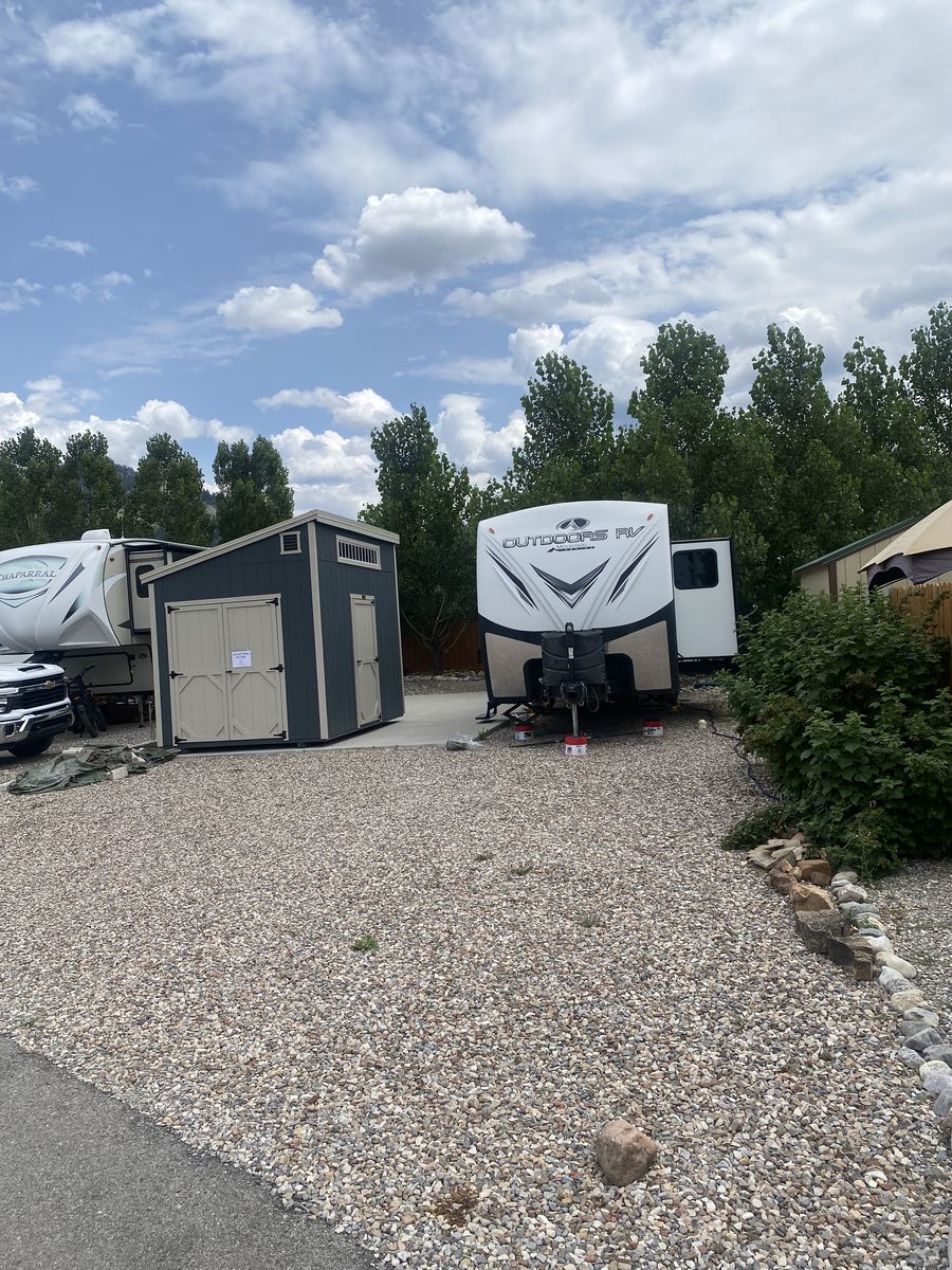 Star Valley Ranch Resort RV Lot with trailer