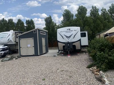 Star Valley Ranch Resort RV Lot with trailer