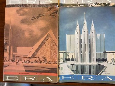 Vintage ERA magazines from1950’s, 1960’s great articles, ads photos to frame LDS Mormon, Mid Century