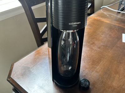 SodaStream Terra Sparkling Water Maker Black with Bottle & CO2 Canister