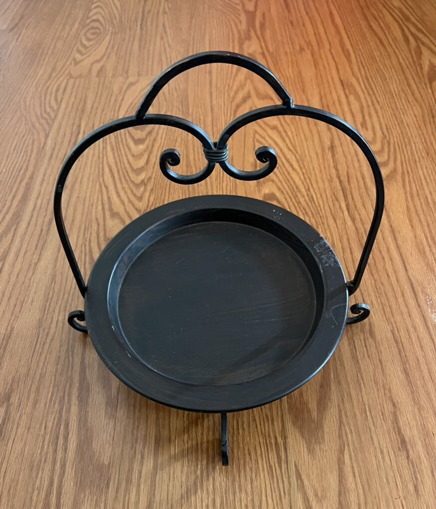 Dark Brown Metal Fruit/Dessert Stand