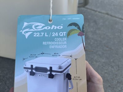 New - Coho Injection Mold Cooler - 24 Qt