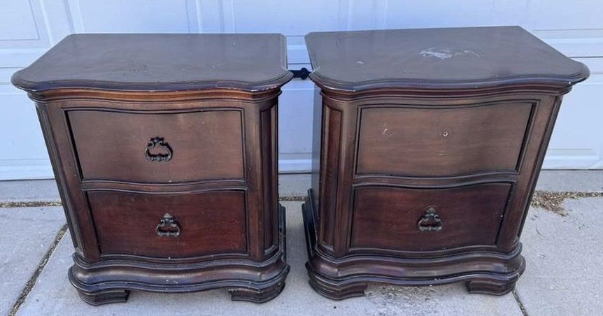 Large solid nightstands