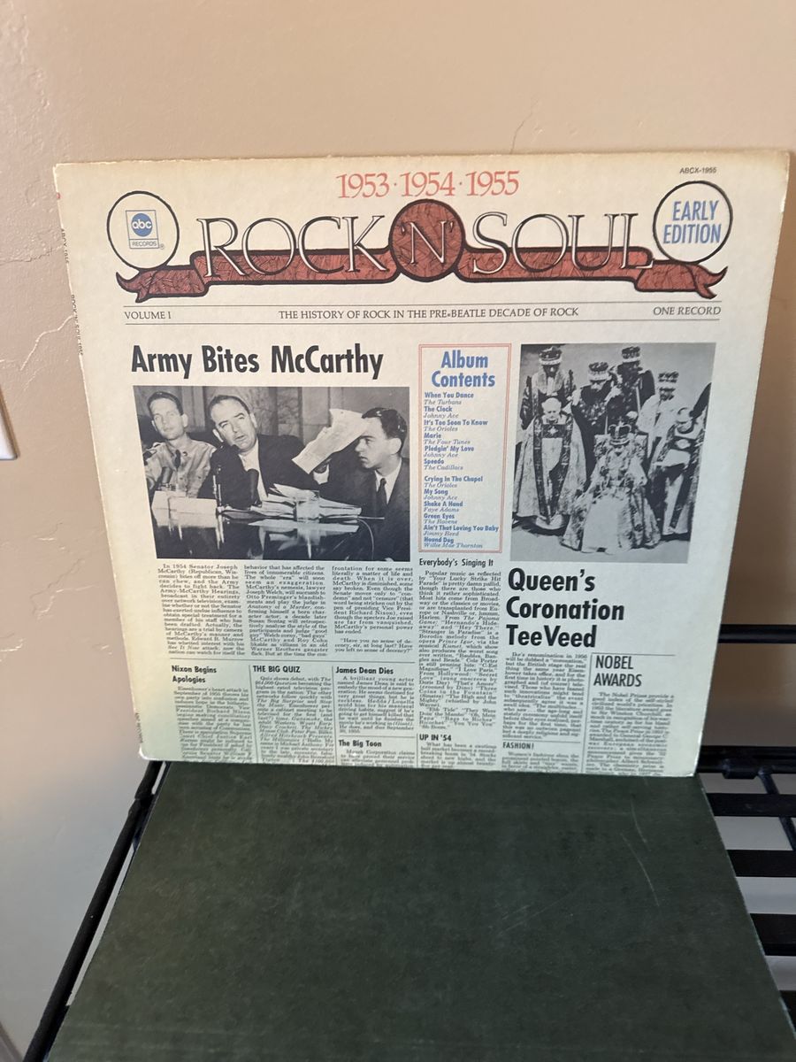 Vintage Rock N' Soul 1953-1955 Volume 1 Early Edition Vinyl LP Record (ABCX-1955)