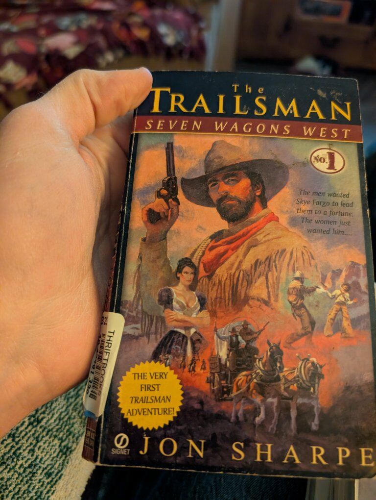 The Trailsman 7 wagons West paper back