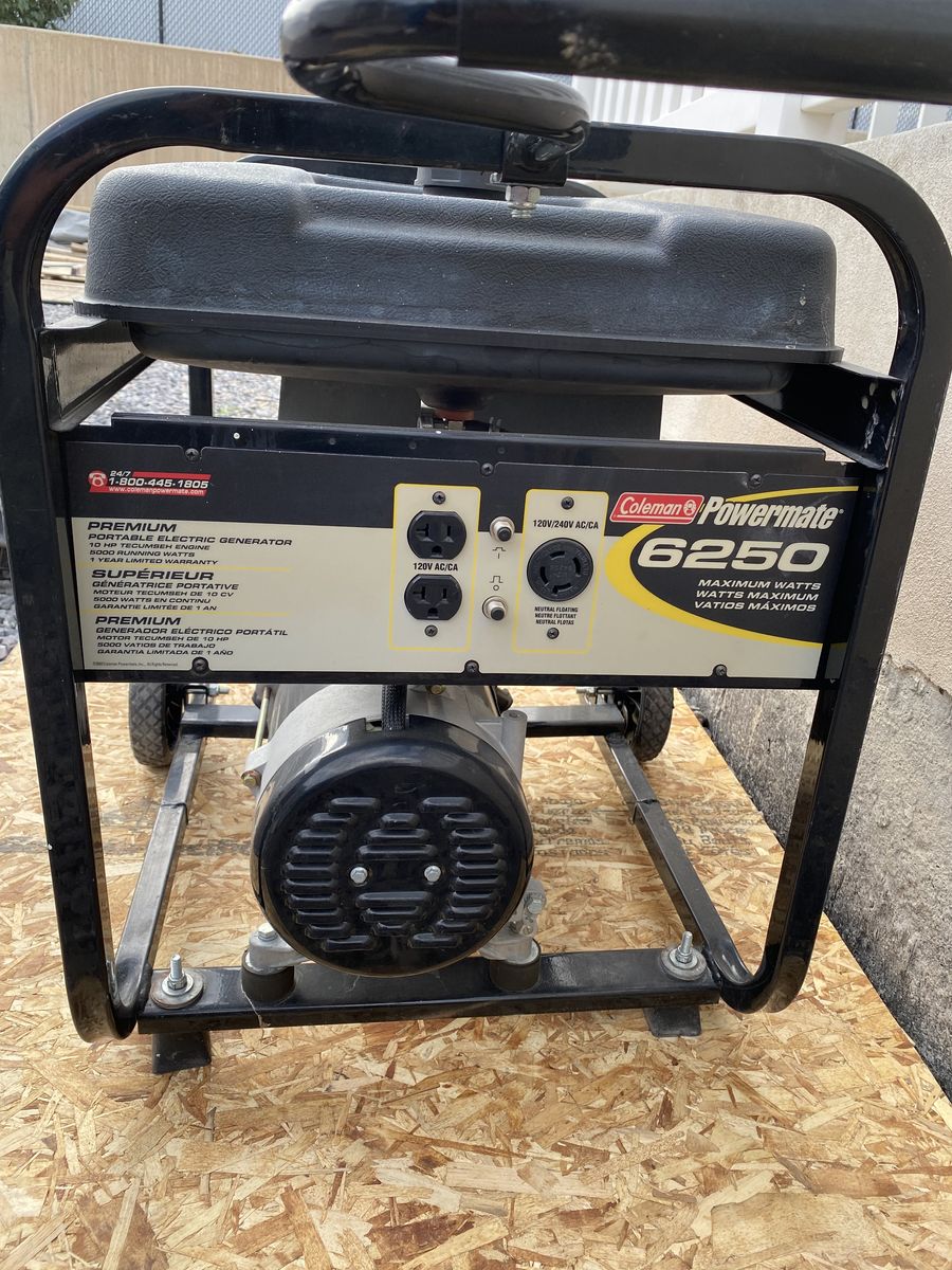 Generator: Coleman Powermate 6250