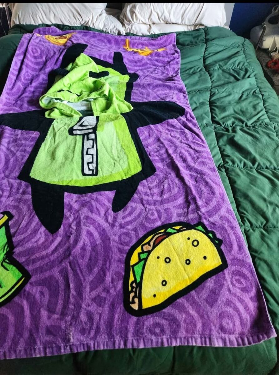 invader zim gir hooded towel