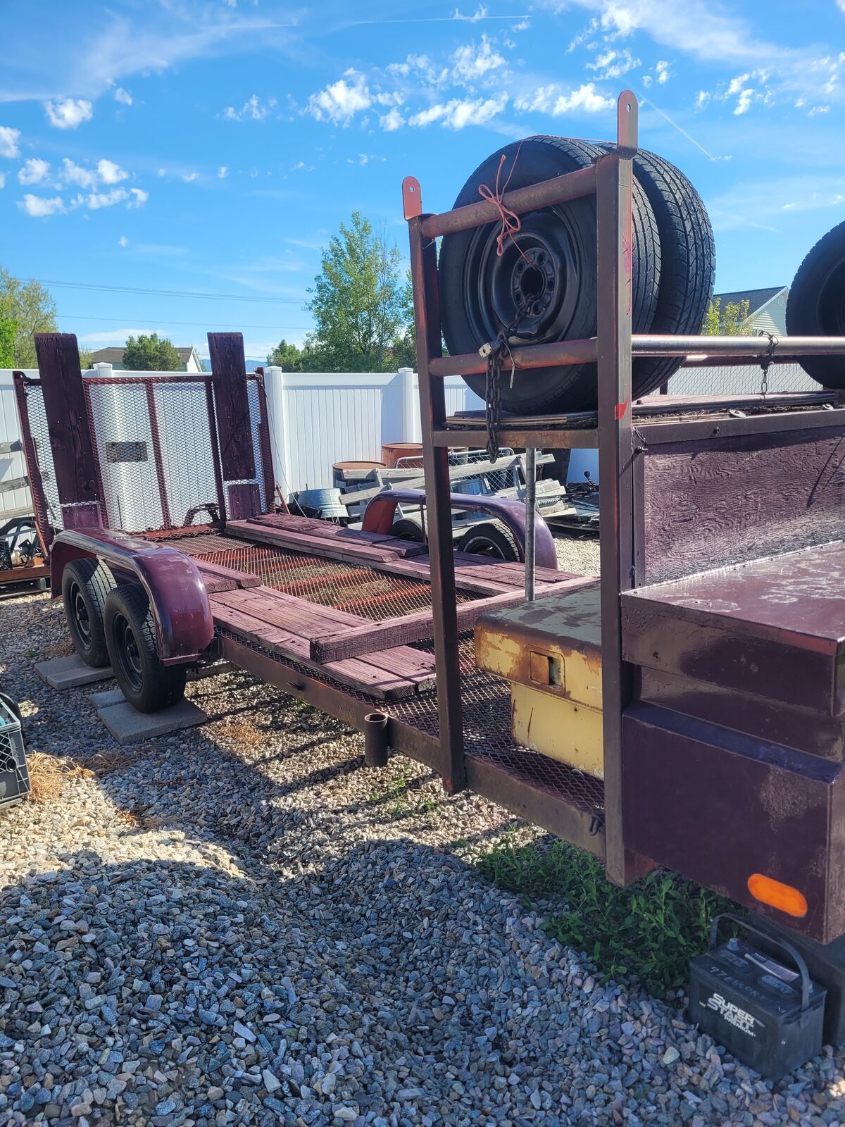 16 ' Heavy Duty automobile or utility trailer. Dual Axle