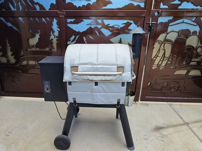 Traeger pro 22 series bronze winter blanket and new cover and cleaner