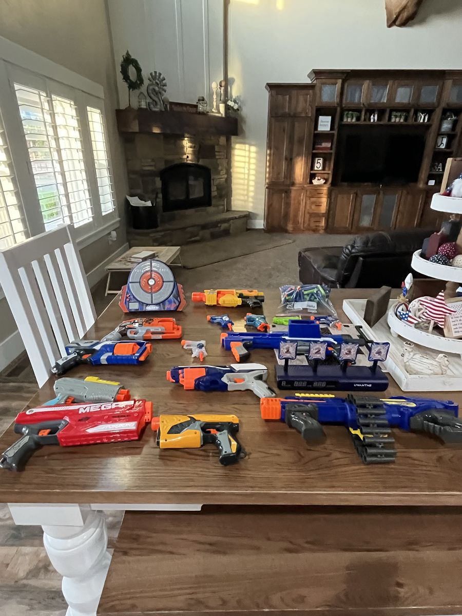 Nerf guns.
