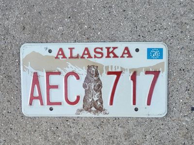 1976 Alaska license plate