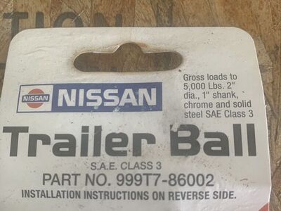Nissan Trailer Ball, 2dia.1shank,5kLbs