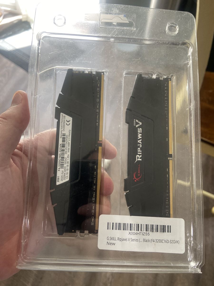 32GB RAM G.Skill Ripjaws V series (16gb X 2) Never used