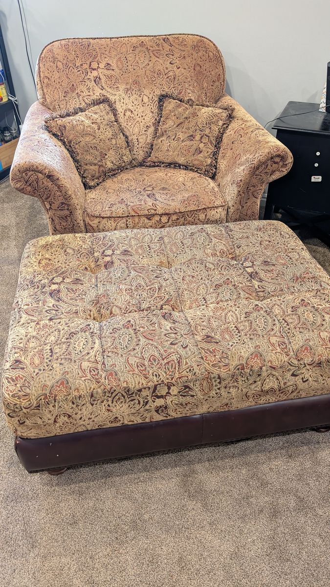 Armchair And Ottoman