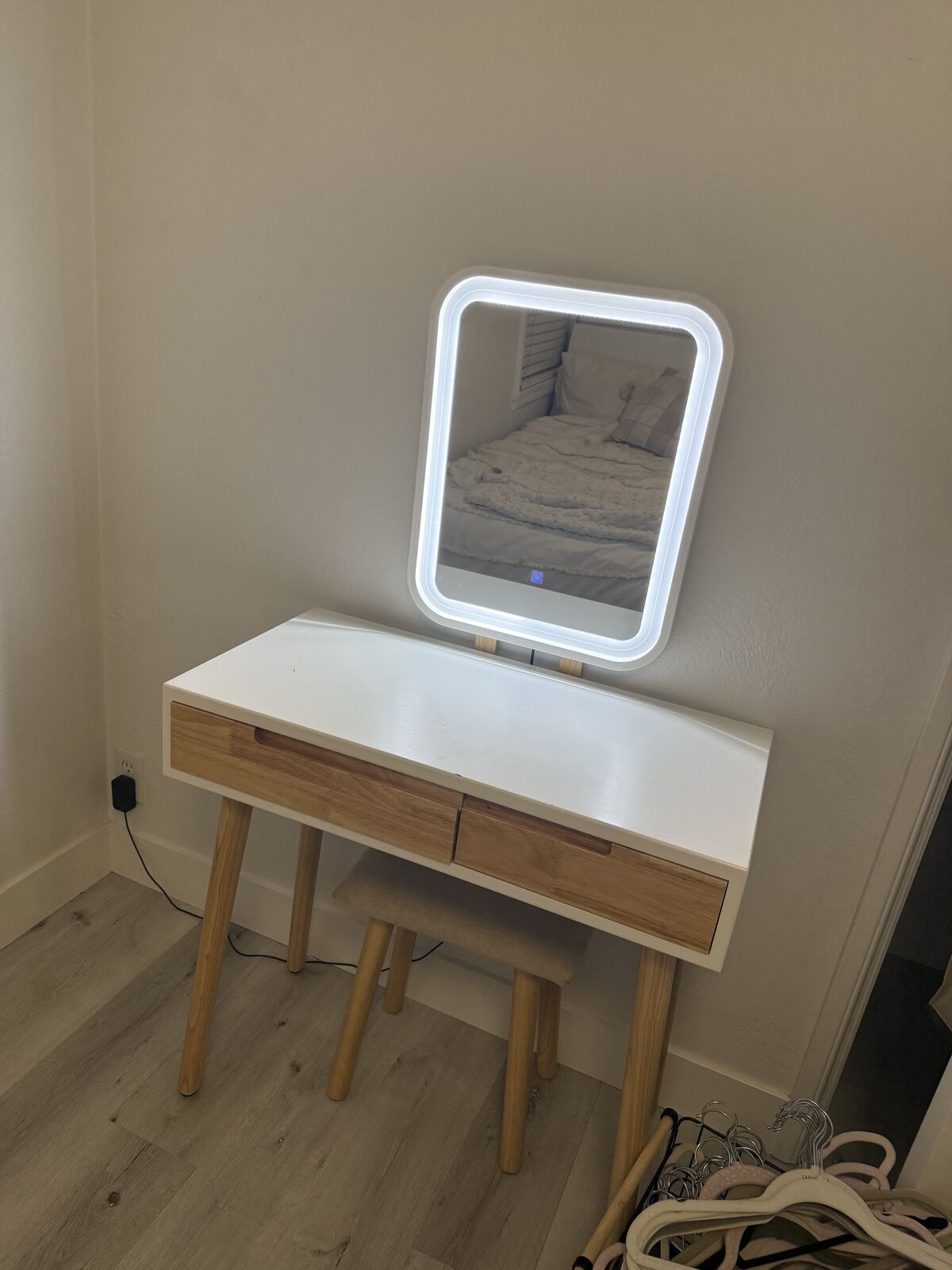 White Desk + Vanity