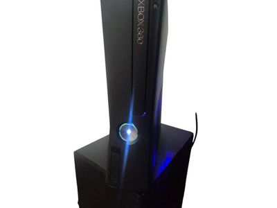 xbox 360 slim bundle, modded gaming console, pre loaded hdd, led fan and power lights. ready to go console. cross compatible