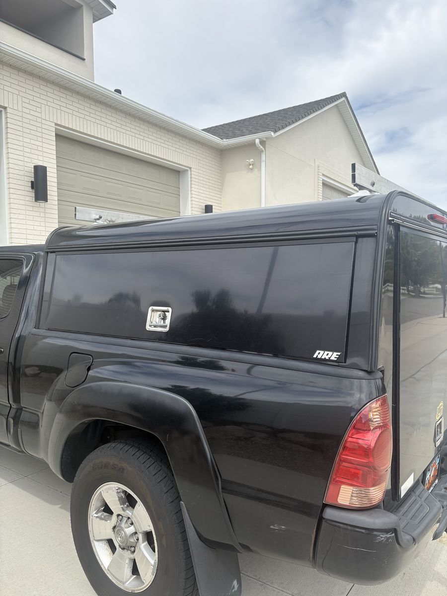 A.R.E. Black Commercial Truck Cap Shell Topper with Side Access Doors
